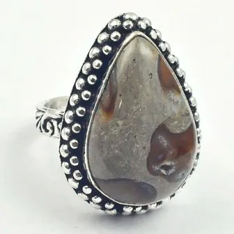 

Jaspers Ring Silver Overlay over Copper, USA Size 7.5 , R3650