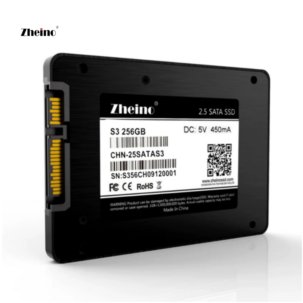 Zheino SSD SATA3 128 ГБ 256 512 1 ТБ 2TBHard компьютеров, высокая скорость TLC NAND флэш-накопитель 7 мм Внутренний твердотельный накопитель Жесткий диск для портативных ПК