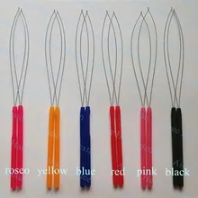 12 шт./упак. пластиковые Ханле потянув петля для нити волосы на микро-кольцах, инструменты/нано кольцо наращивание волос Инструменты