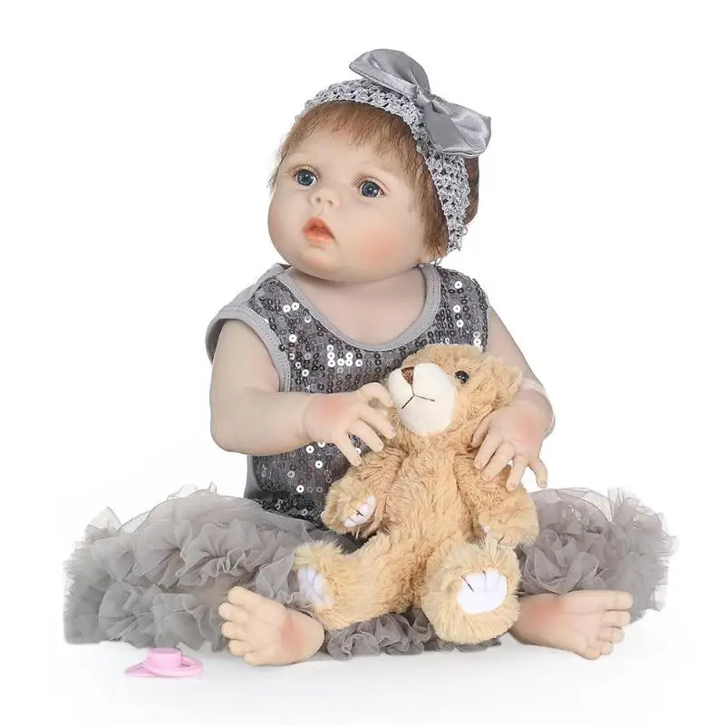 

NPK Waterproof Soft Silicone 3D Lovely Lifelike Simulation Reborn Baby Doll