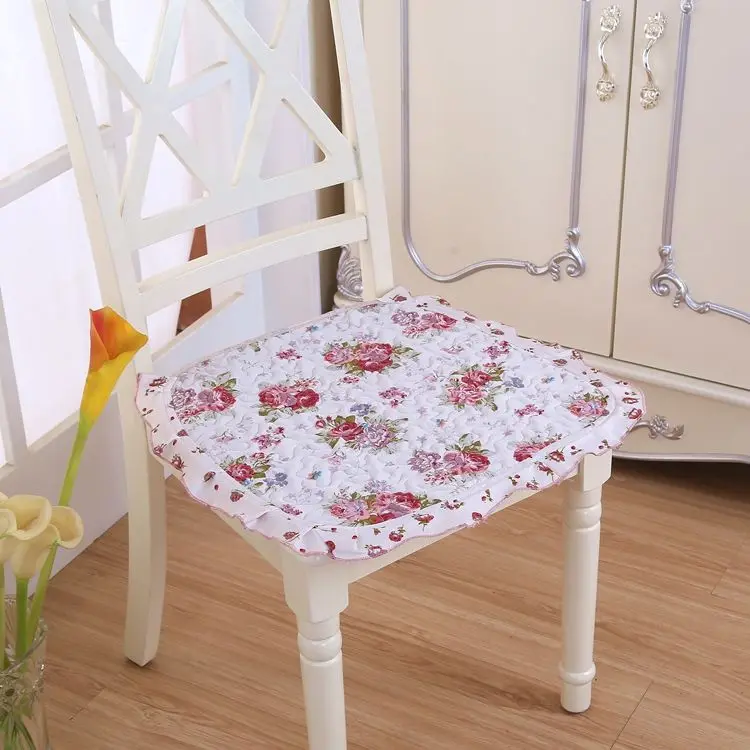 xiaohonghua 2pcs Хлопковая Подушка для стула для офиса, дома, столовой, Декор, четыре сезона, подушка для сиденья, подушка для кухонного стула, противоскользящая дышащая подушка для сиденья - Цвет: xiaohonghua 2pcs