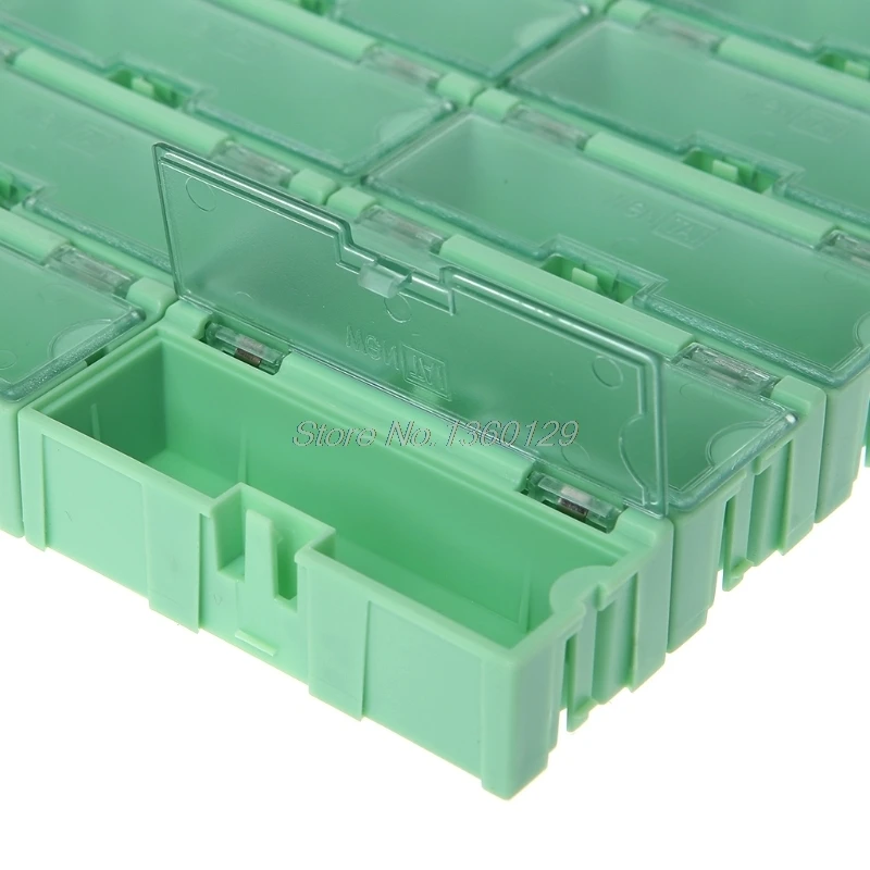 Caja electrónica Mini SMD SMT IC componentes electrónicos caja de almacenamiento 75x31,5x21,5mm Caja electrónica Mini SMD SMT IC componentes electrónicos caja de almacenamiento 75x31,5x21,5mm