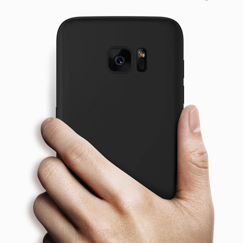 Защитный чехол для Samsung Galaxy S7 Edge мягкий матовый из ТПУ модные тонкие гибкие чехлы