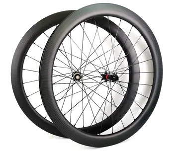 

700C 50mm depth Road disc brake carbon wheels 25mm width bike clincher/tubular carbon wheelset with 3k twill matte finish