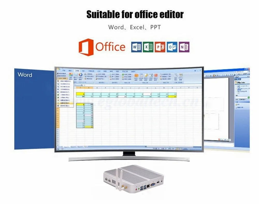 Eglobal V8 безвентиляторный мини ПК настольный компьютер Intel Core i7 i5 7200U/5250U/4200U Win10 Linux 4K HTPC barebone Мини ПК неттоп Nuc