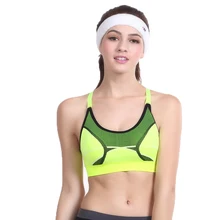 Tonichella женский эластичный бесшовный спортивный бюстгальтер с подкладкой быстросохнущие износостойкие Топы Пуш-ап Бесшовные бюстгальтеры для фитнеса Топ жилет SCL141