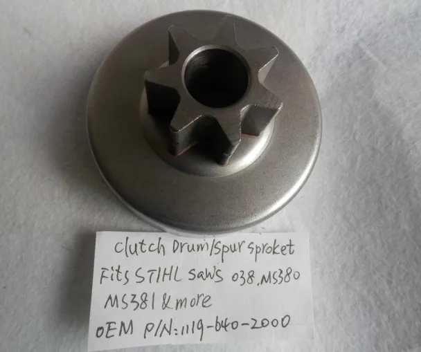 Цилиндр сцепления 3/8 &quotX 7T подходит для бензопилы 038 038AV MS380 MS381 бесплатная