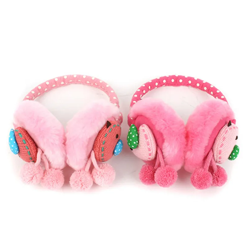 

Korean Winghouse Children Earmuffs Winter Fashion Cartoon Bird Cute Girl Earbag Plush Earplug