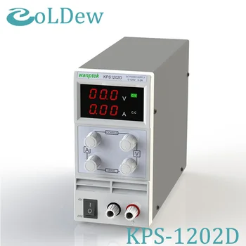 

KPS1202D Adjustable High precision double LED display switch DC Power Supply protection function 120V2A 110V/220V 0.1V/0.01A EU