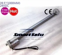 Free 24V 1000mm/39.5inch stroke 900N /198LBS micro linear actuator electric linear actuator TV lift high speed linear actuator