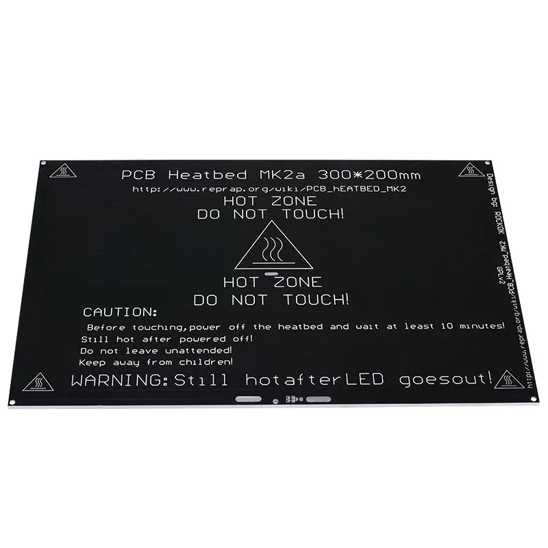 BIQU MK2A 300*200*3,0 мм RepRap RAMPS 1,4 PCB Heatbed+ светодиодный+ резистор+ кабель+ 100k Ом теристоры для RepRap 3d принтера