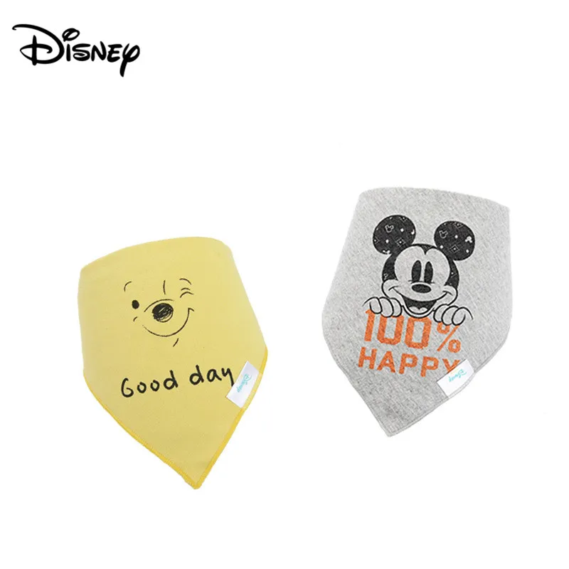 Слюнявчик для малышей Disney хлопковый слюнявчик новый мультяшный детский двойное