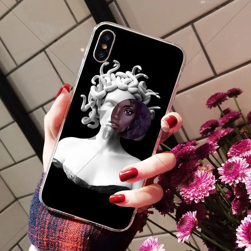 Medusa Vaporwave Glitch Art