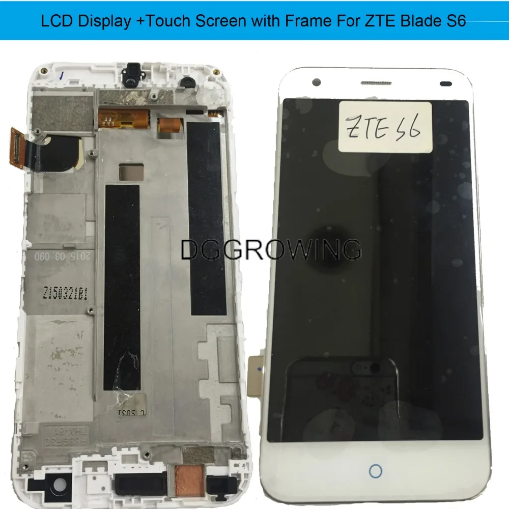 

DG1 PCS/Lot No Dead Pixel 5.2" Tested LCD Display+Touch Screen Assembly Replacement Fix For ZTE Blade S6 +Free Shipping