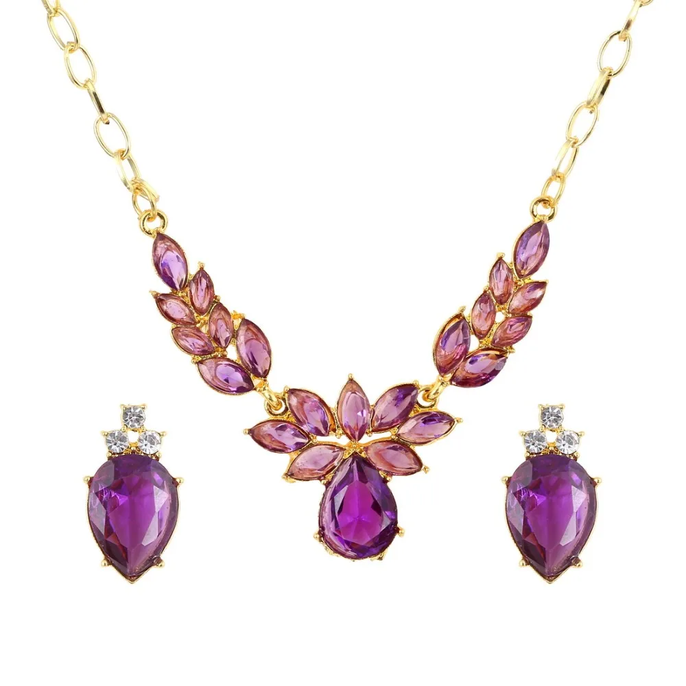 purple jewelry sets for bridesmaids