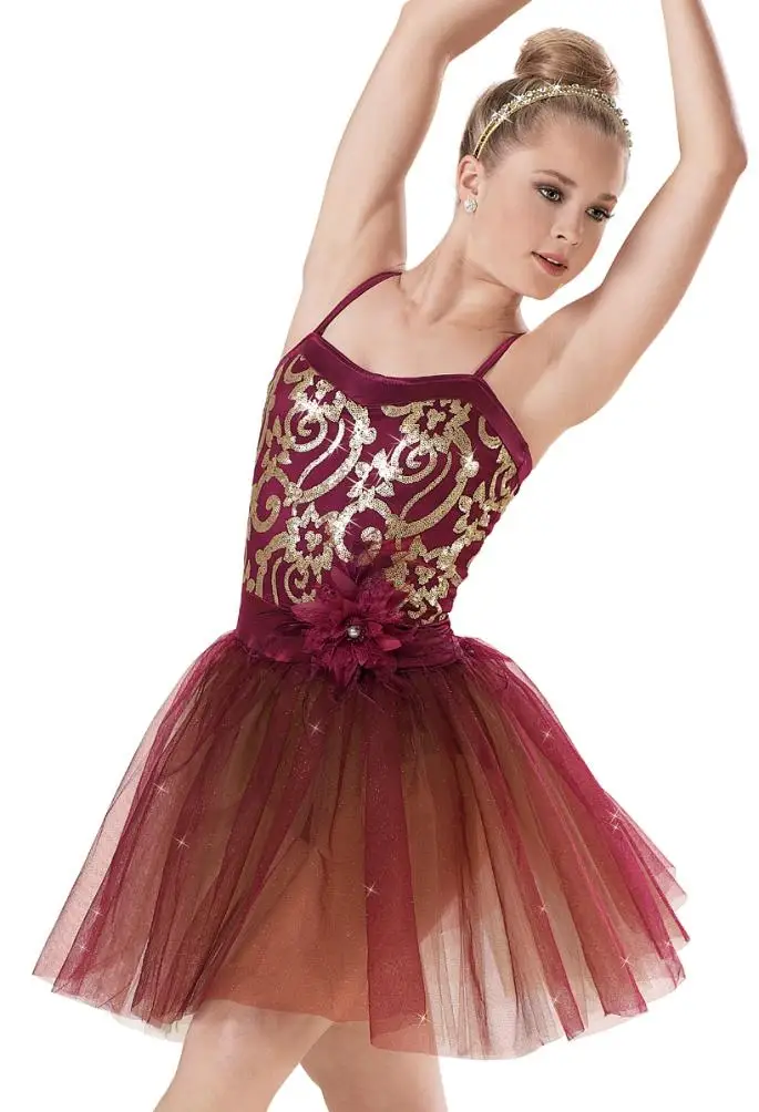 Женский для профессиональных занятий балетом, танцами одежда платье на петельках Театральный Костюм балетные платья для девочек