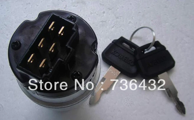 Бесплатная доставка! Kobelco Excavator SK200 8 SK210 SK350 Key Switch SK переключатель запуска