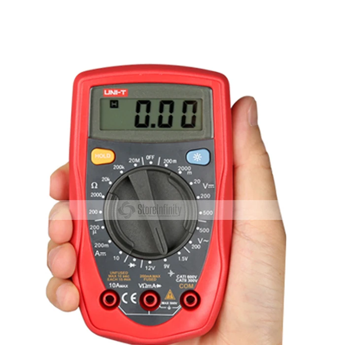 

UNI-T UT33D Palm Size Digital Multimeter Handheld AC DC Volt Ohm Meter Tester