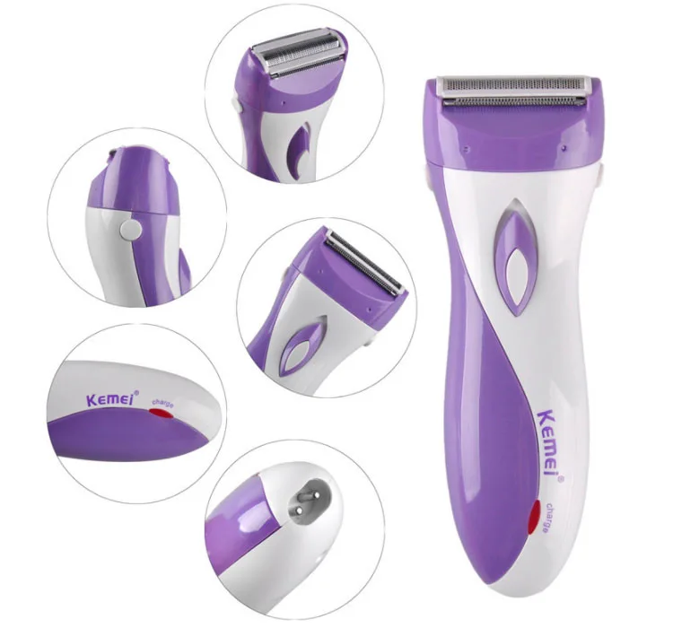 

Special Sales Rechargeable Epilator Kemei KM-3018 Electric Women Shaver Hair Remover Female Shaving Depilation Machine