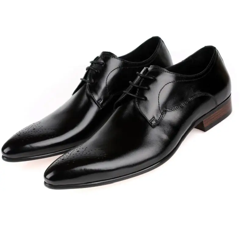 De Formal Se Apartamentos Negócios Couro Mycolen Homens Genuíno Chaussures Estilo Confortável Vestem Casamento Preto laranja Inglaterra Sapatos Para Masculinos PSgq0B