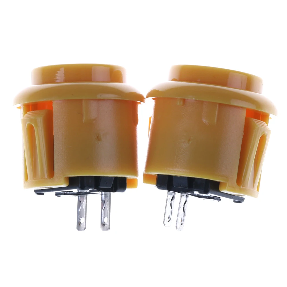 

2 pcs Multi Color Arcade Push Button with microswitch SANWA Type Jamma Arcade Switch Buttons