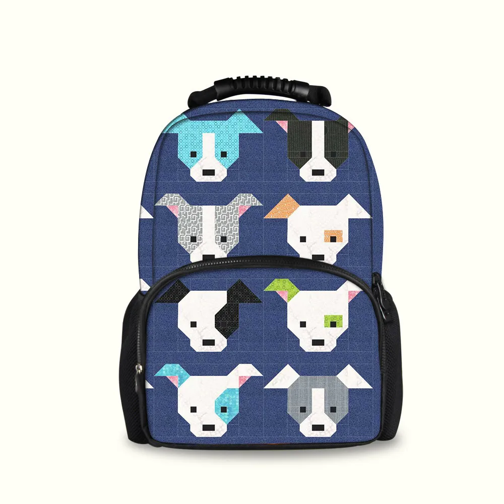 

Backpack in men's Casual Daypacks Dog Pattern Backpack Women Blue School Bags Laptop Bagpack Teenager Girls Student Travel Bags
