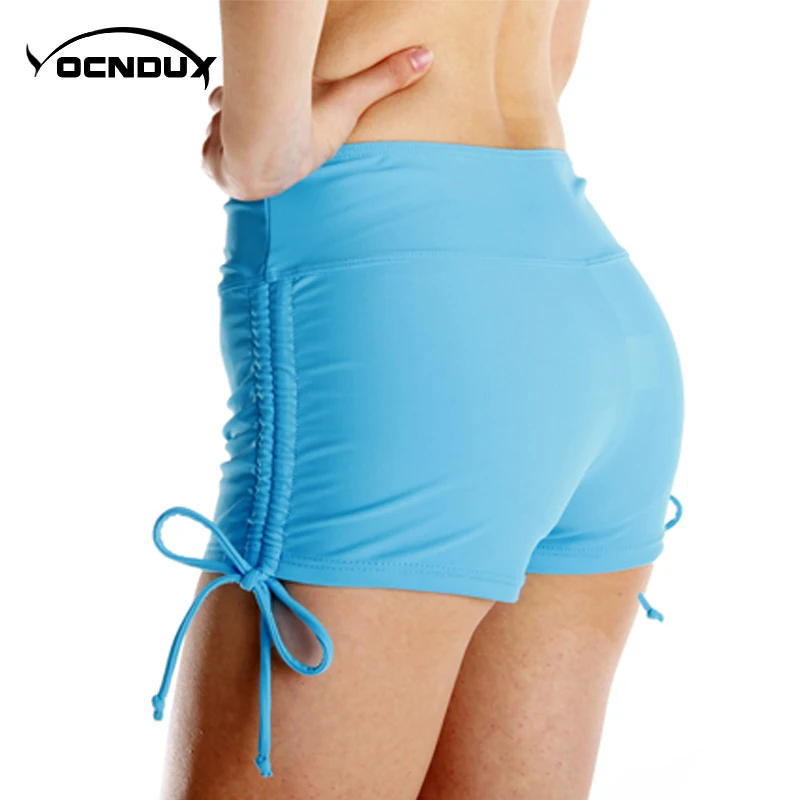

Yocndux Women's Bottom Swimwear Sports Shorts Fitness Safety Beach shorts Tightening shorts professional elastic fitness