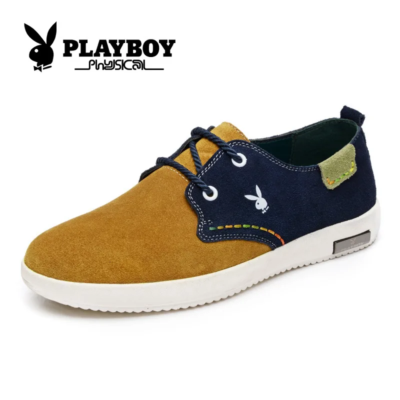 Playboy/мужские туфли новые мужские против бархат воловьей кожи с Рекреационная обувь прилив cx37028 Пояса из натуральной кожи повседневная обувь
