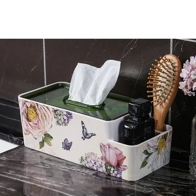

Desktop household storage box remote control pumping paper box coffee table paper pumping box fashion tissue box