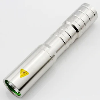

White Light Gem Flashlight Stainless Steel For Jewelry Appraisal Using 18650 Li-ion Battery 3 Modes Torch