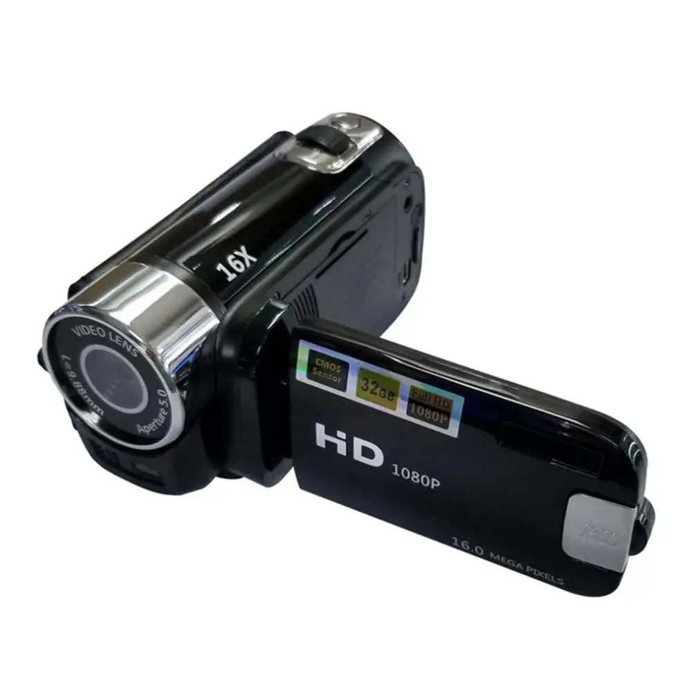 Full HD 1080P Портативный 16MP 270 градусов спортивный Видикон вращение высокой четкости цифровая видеокамера ABS DV камера FHD видеокамера s