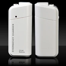 6 Colors Available Mini Emergency Charger Power Bank USB Phone Charger Universal LED Light Portable Rechargeable External