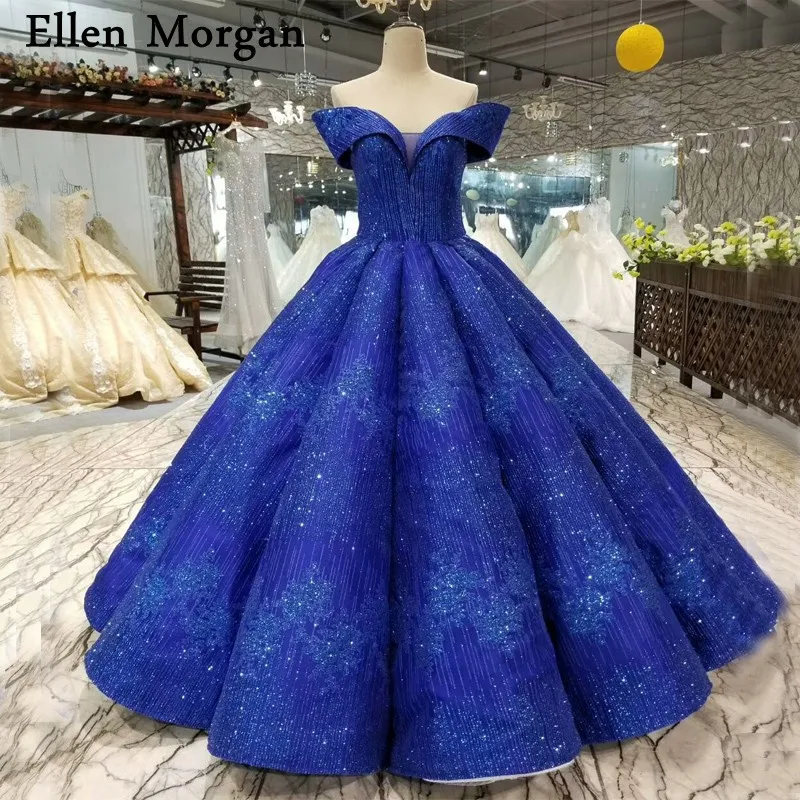 Aliexpress.com : Buy Colorful Royal Blue Ball Gowns Wedding Dresses ...