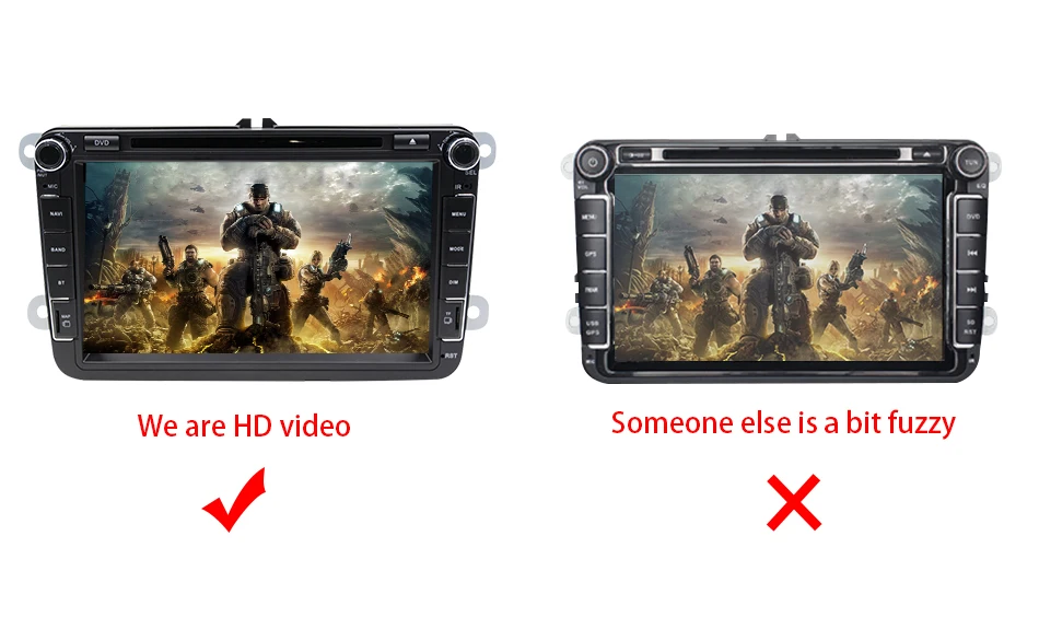 Clearance Eunavi TDA7851 2 Din Android 9 Car DVD for Volkswagen VW GOLF 5 6 POLO PASSAT SKODA CC JETTA TIGUAN TOURAN gps radio Multimedia 5