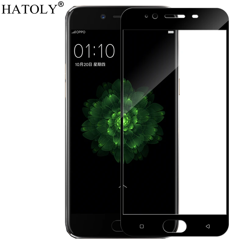 

HATOLY For Tempered Glass Oppo R9s Plus Glass Full Coverage Protective Film Screen Protector for Oppo R9s Plus Glass 9H Hardness