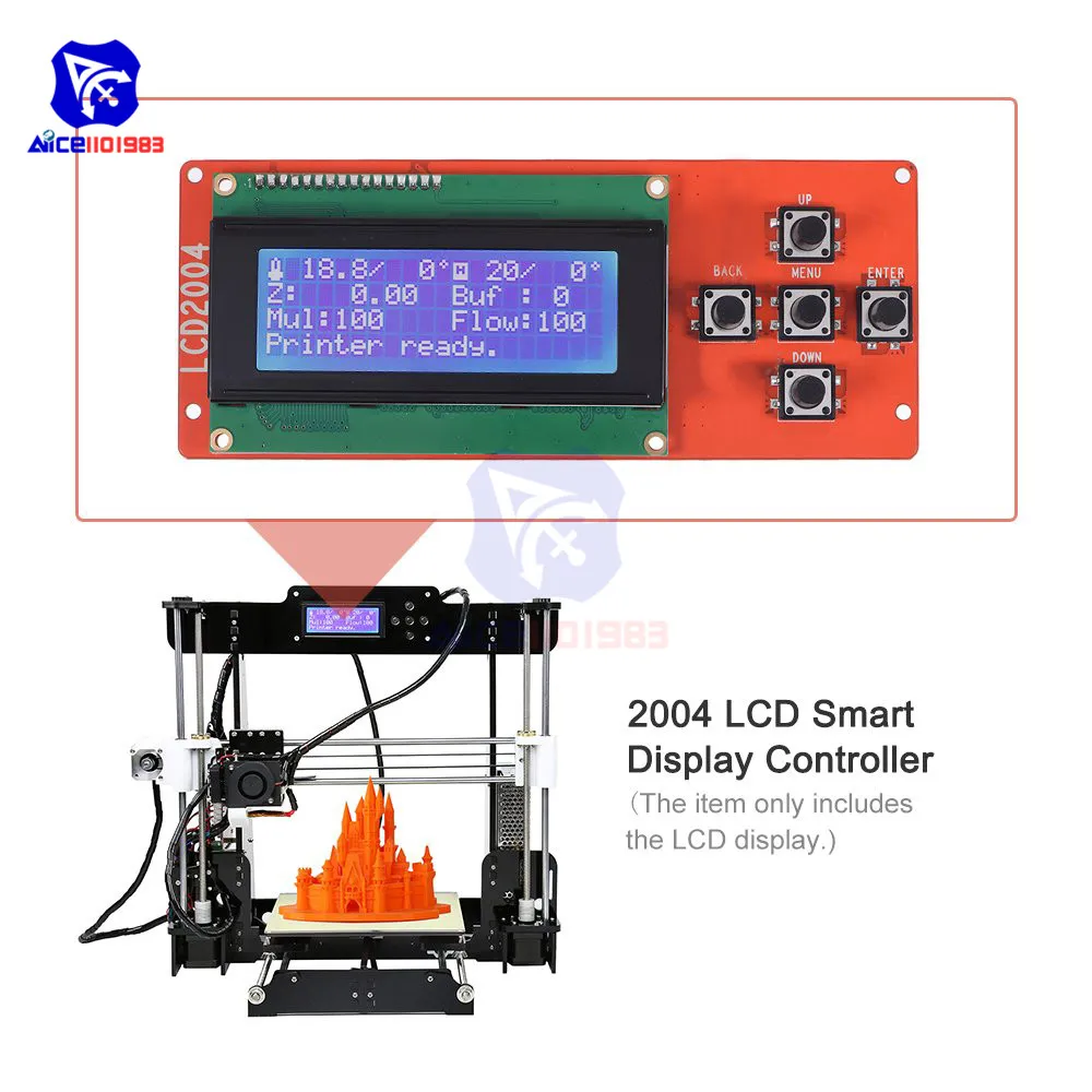 Модуль контроллера ЖК дисплея diymore 2004 кабель JTAG для RAMPS 1 4 Arduino Mega Pololu Shield Reprap 3D