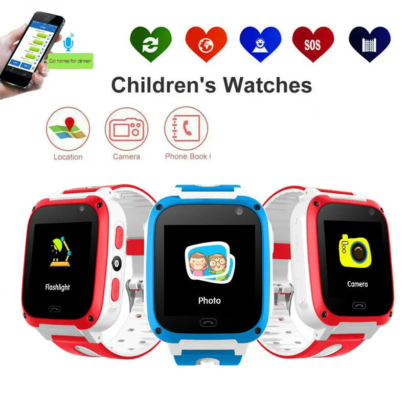 

Kids Smart Watch Anti-lost Kids Safe GPS Tracker SOS Call GSM For Android IOS