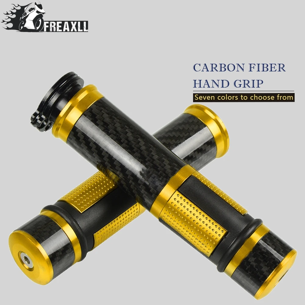 7/" 22 мм углеродное волокно бар концы мотоцикла рукоятки «Грипсы» баров универсальный мотоцикл для SUZUKI GSXR1000 GSXR600 GSXR750 GSR