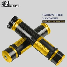 7/" 22 мм углеродное волокно бар концы мотоцикла рукоятки «Грипсы» баров универсальный мотоцикл для SUZUKI GSXR1000 GSXR600 GSXR750 GSR