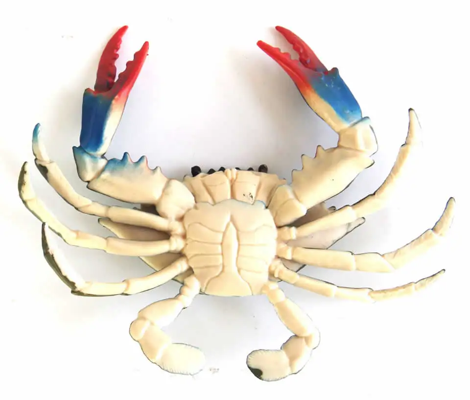EASYWAY Simulation Animals Seafood Model Plastic Crab Toy Sea Life