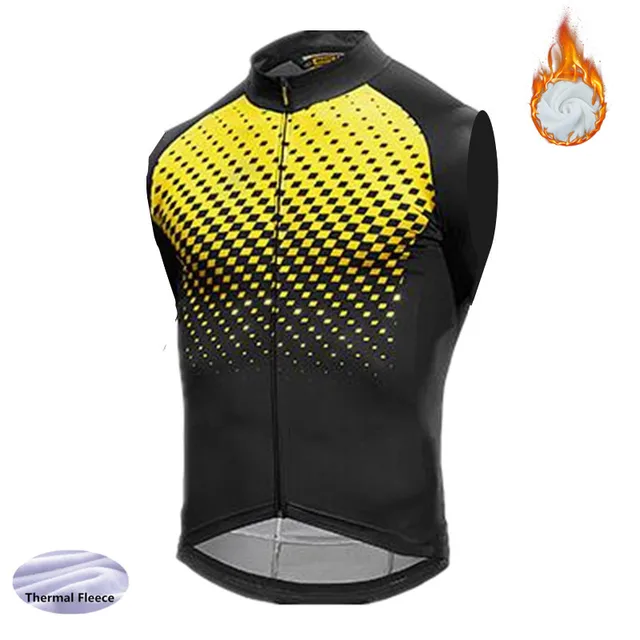 Winter thermal fleece Cycling Sleeveless Vest Mtb Bike Bicycle keep