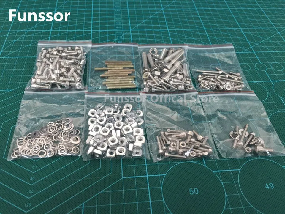 

Funssor K800 screw nut BOM washer Metric Hardware Kit Nuts Washers Bolts For DIY Delta Kossel k800 3D printer