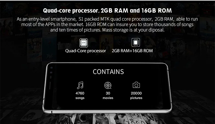 ALLCALL S1 2GB RAM 16GB ROM MTK6580A 1.3GHz Quad Core 5.5 Inch IPS Full Screen Quad Camera Android 8.1 3G Smartphone