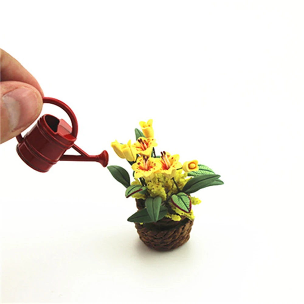 1/12 Dollhouse Miniature Accessories Mini Metal Watering Can Simulation Furniture Garden Model Toys for Doll House Decoration 1/12 Dollhouse Miniature Accessories Mini Metal Watering Can Simulation Furniture Garden Model Toys for Doll House Decoration
