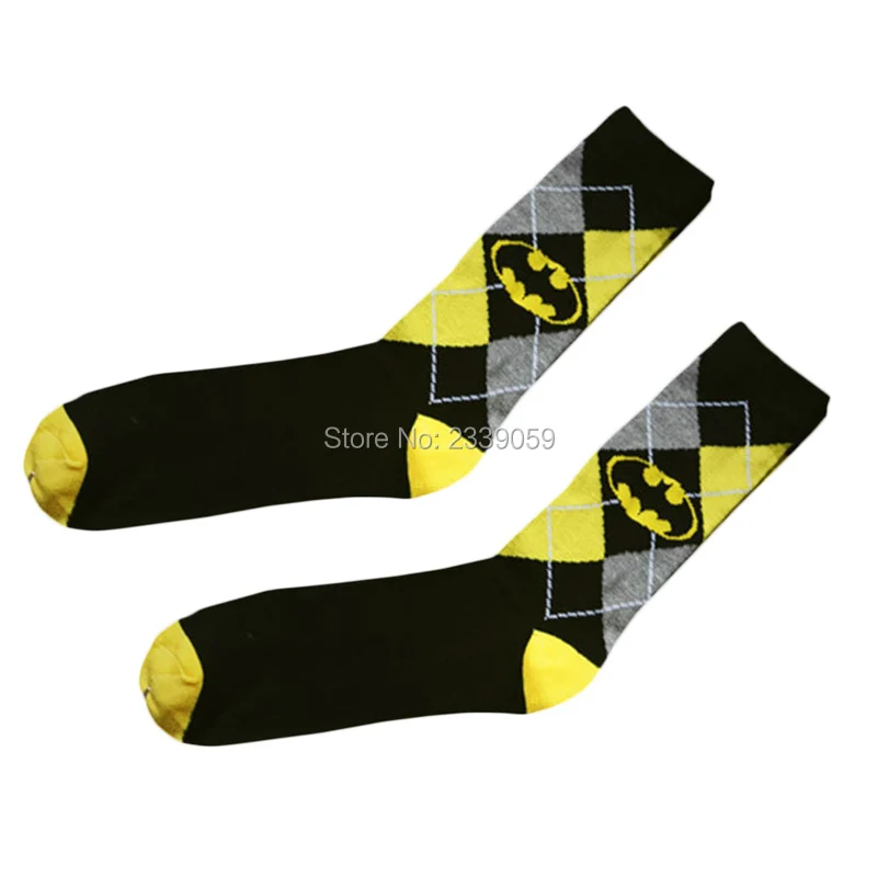 

Unisex Super Hero Batman Cosplay Knee High Sock Soccer Cosplay Socks For New Year Product halloween gift superheros