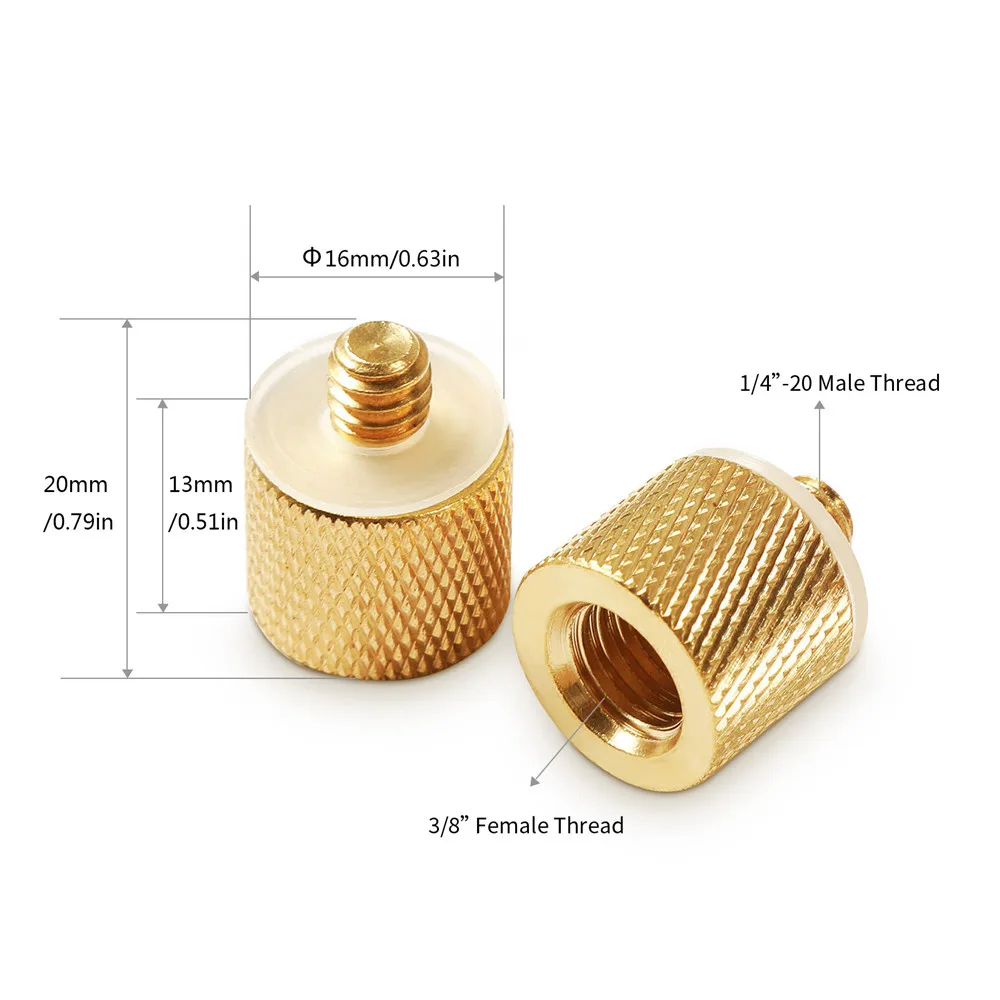 SmallRig Резьбовой Адаптер с женской резьбой 3/" к мужской резьбе 1/4"-1027