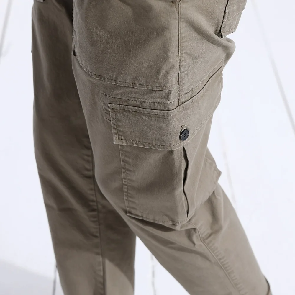 Демисезонные мужские брюки-карго SIMWOOD, легкие свободные штаны с большими карманами на ногах,, винтажные брюки длиной до щиколотки в стиле «Хип-хоп», 180329