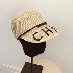 5 шт./лот/, 01901-xu, новинка 2019 года, тонкая соломенная вязаная шапка ручной работы, с надписью, модная кепка для отдыха для мужчин и женщин