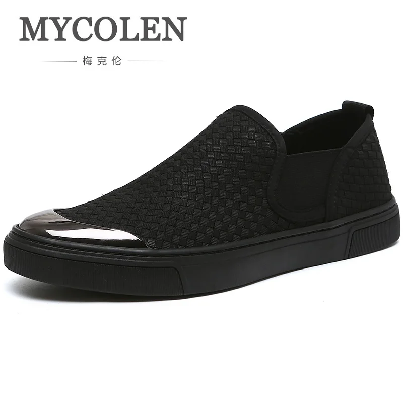 

MYCOLEN 2018 Fashion Men Casual Shoes Spring Summer New Men Shoes Comfortable Slip-On Canvas Shoes Plimsolls Espadrilles