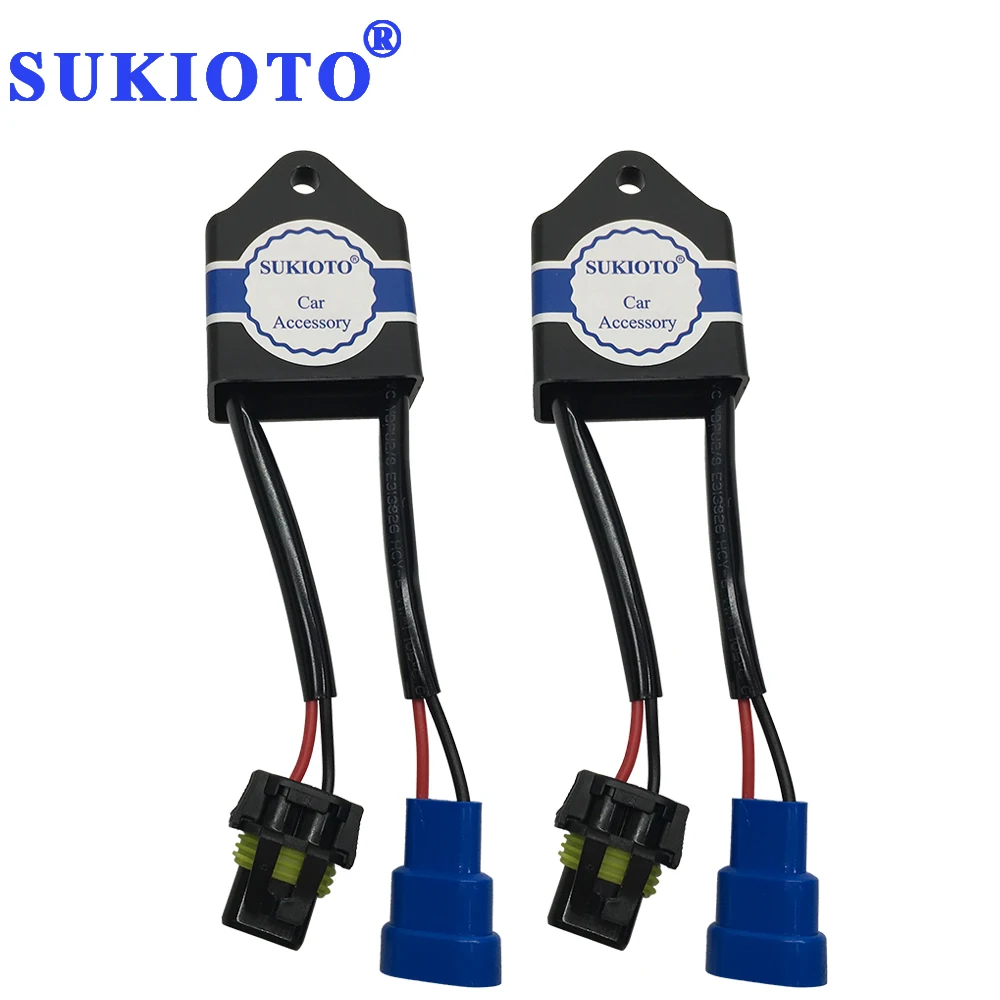 

SUKIOTO EMC Xenon Kit HID Warning Canceller Decoder NO Error CANBUS HID Ballast Light Lamp H7 D2H H11 Relay Capacitor Resistor
